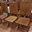 6 sillas de cuero y madera - Imagen 1