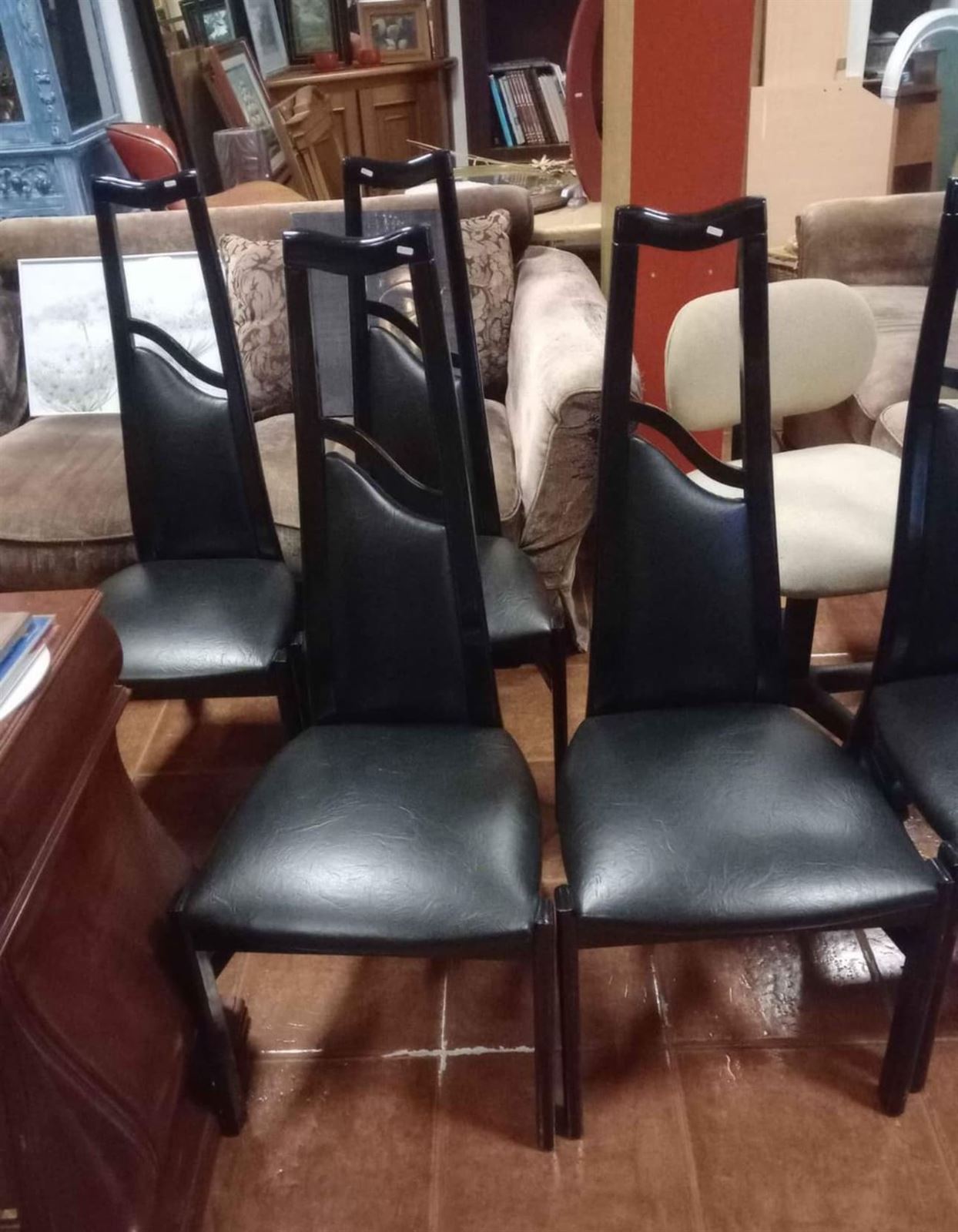 6 sillas de comedor de diseño - Imagen 2
