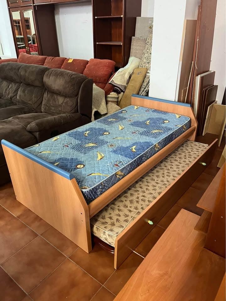 Cama nido + 2 colchones - Imagen 1