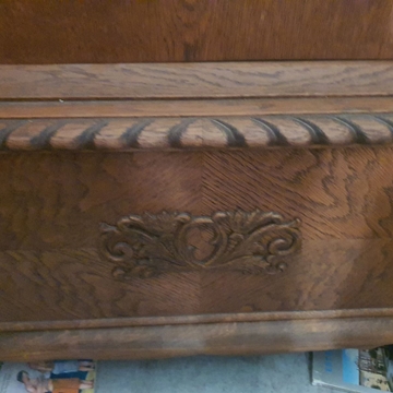 Reloj de Pie de Madera – Esfera Dorada y Péndulo - Imagen 1