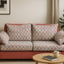 Sofá biplaza tapizado - Imagen 1