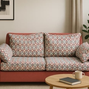 Sofá biplaza tapizado - Imagen 1