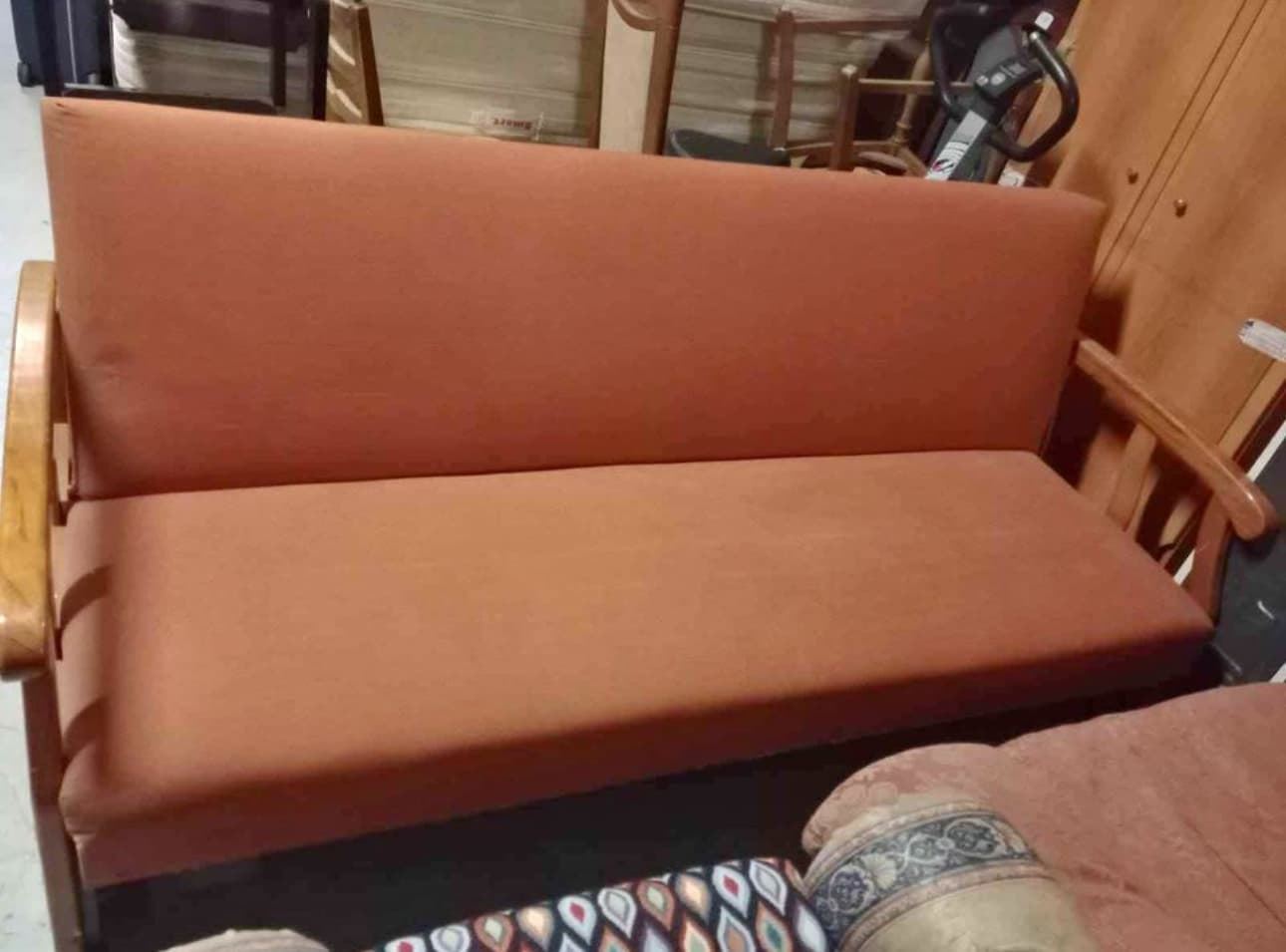 Sofá cama madera pino - Imagen 1