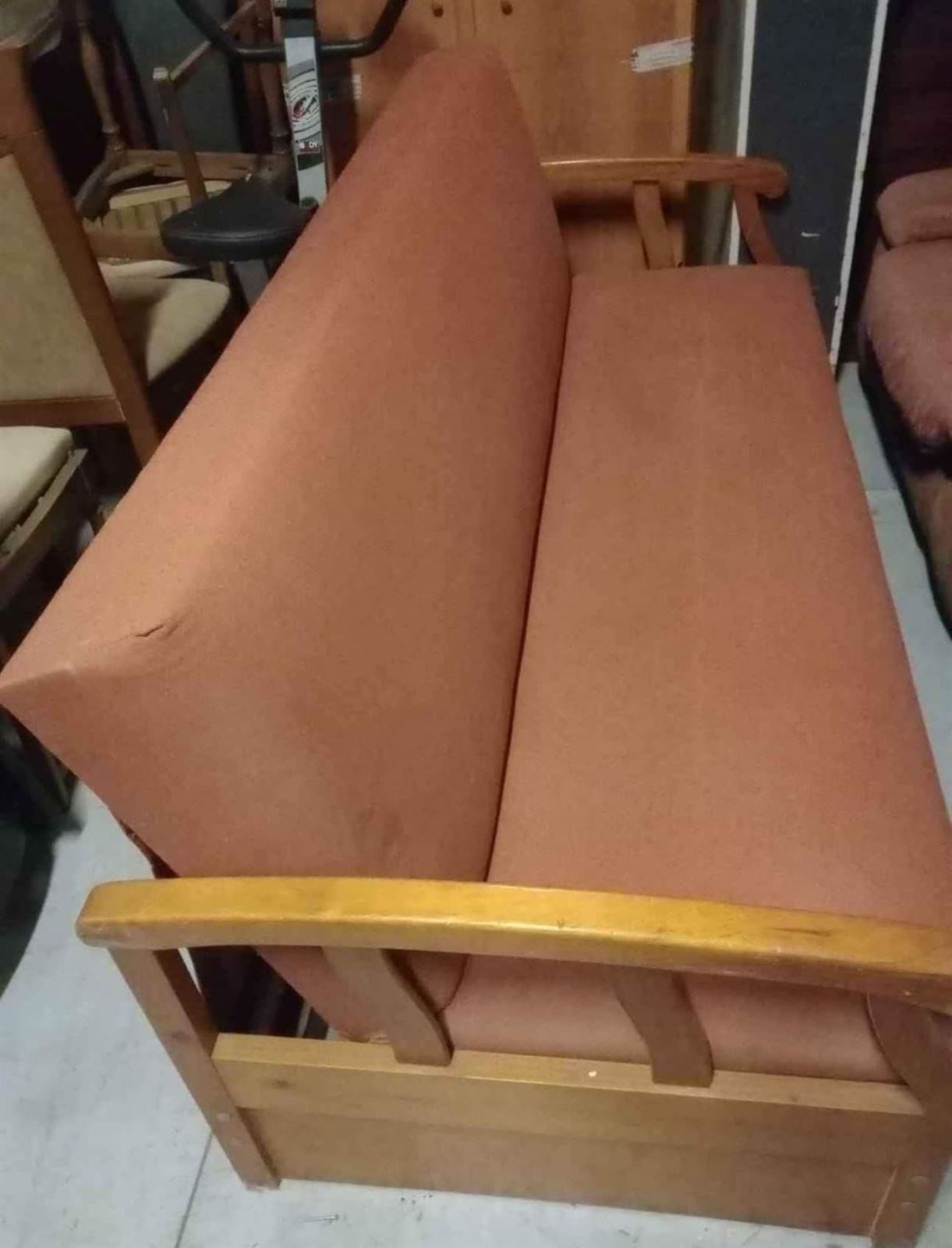 Sofá cama madera pino - Imagen 2