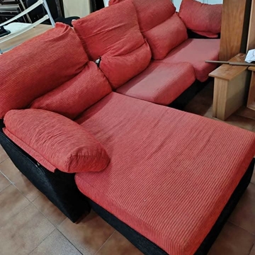 Sofá cheislonge Rojo teja - Imagen 1