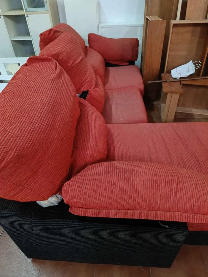 Sofá cheislonge Rojo teja - Imagen 2
