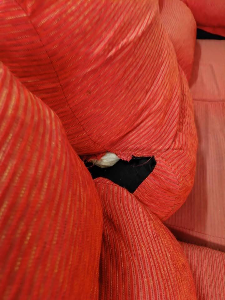 Sofá cheislonge Rojo teja - Imagen 3